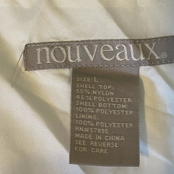 NOUVEAUX color block nylon/poly tank top. - Picture 3 of 5